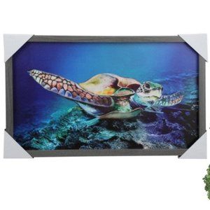 LifeSong Milestones Deep Ocean Sea Turtle Phase ll Framed Art NWT